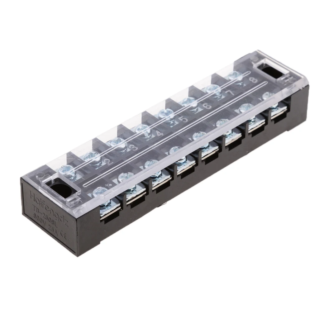 

25AMP 600V cover screw terminal strip bus strip universal for vehicle