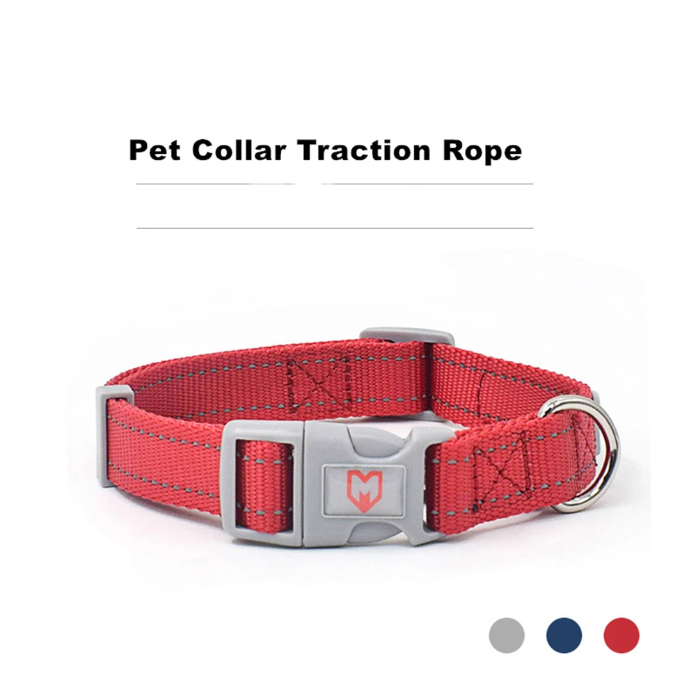 Ошейники для собак нейлоновый ошейник поводок маленьких средних и больших
