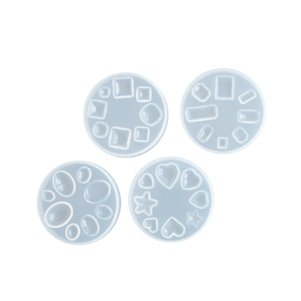 Cake Mold Round Love Diamond Rectangle Square Polygon Transparent Silicone Epoxy Crystal Pendant Crafts Decoration Mould |