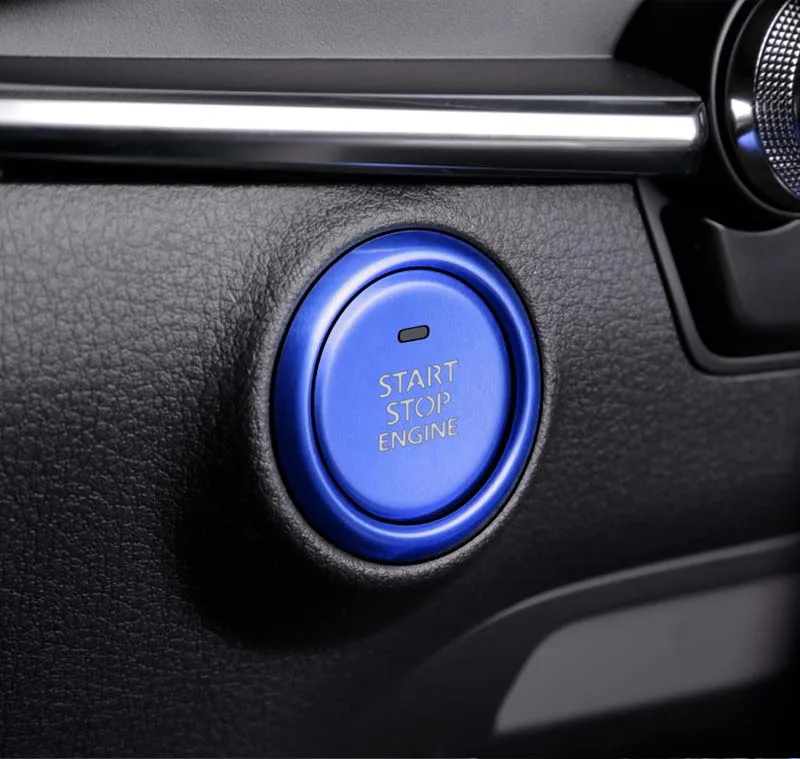 

Синяя внутренняя консоль для запуска двигателя, внутренняя отделка для Mazda 3 Axela 2020