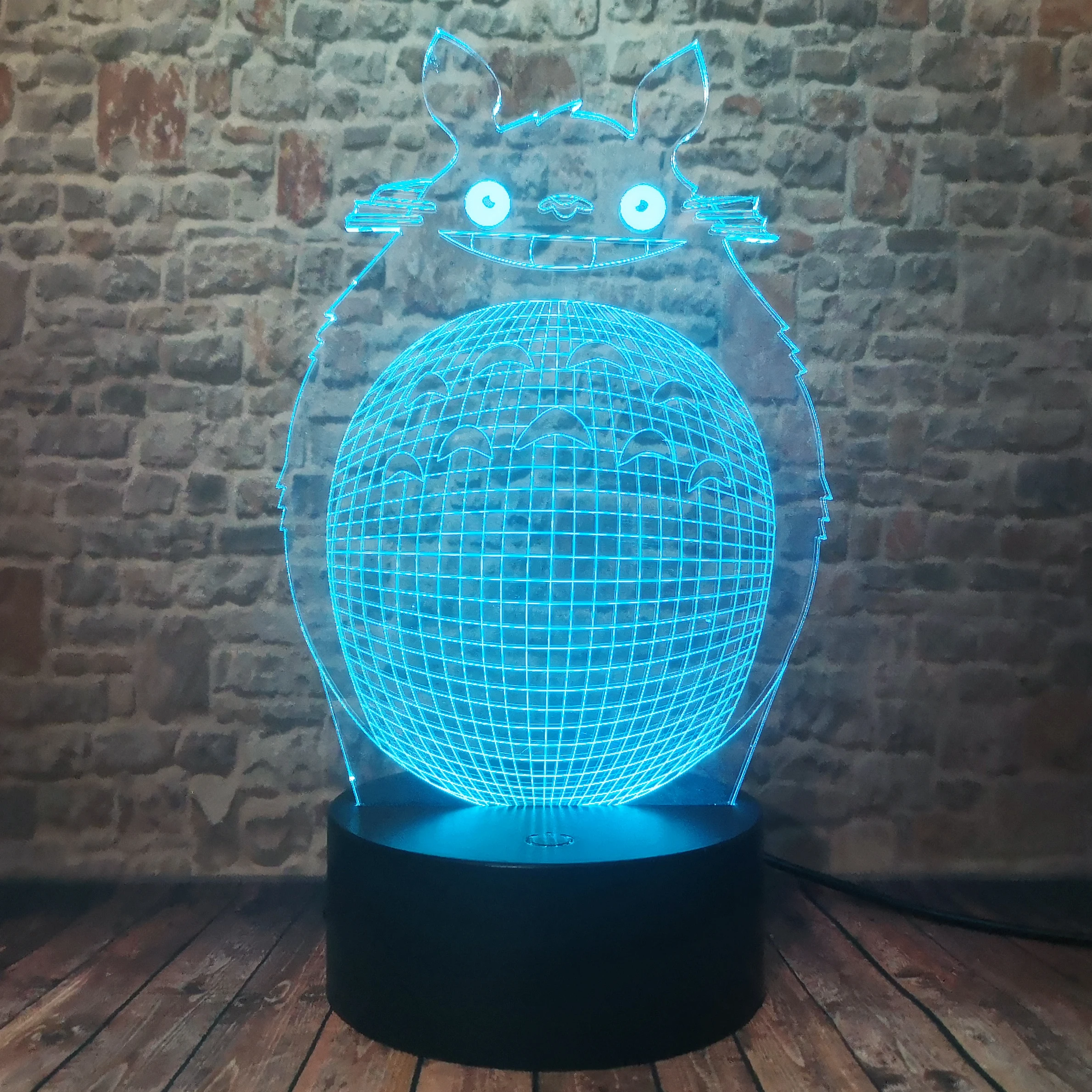 Фигурка аниме My neighter Totoro 3D Smart 7 цветов ночник светильник детская кроватка лампа