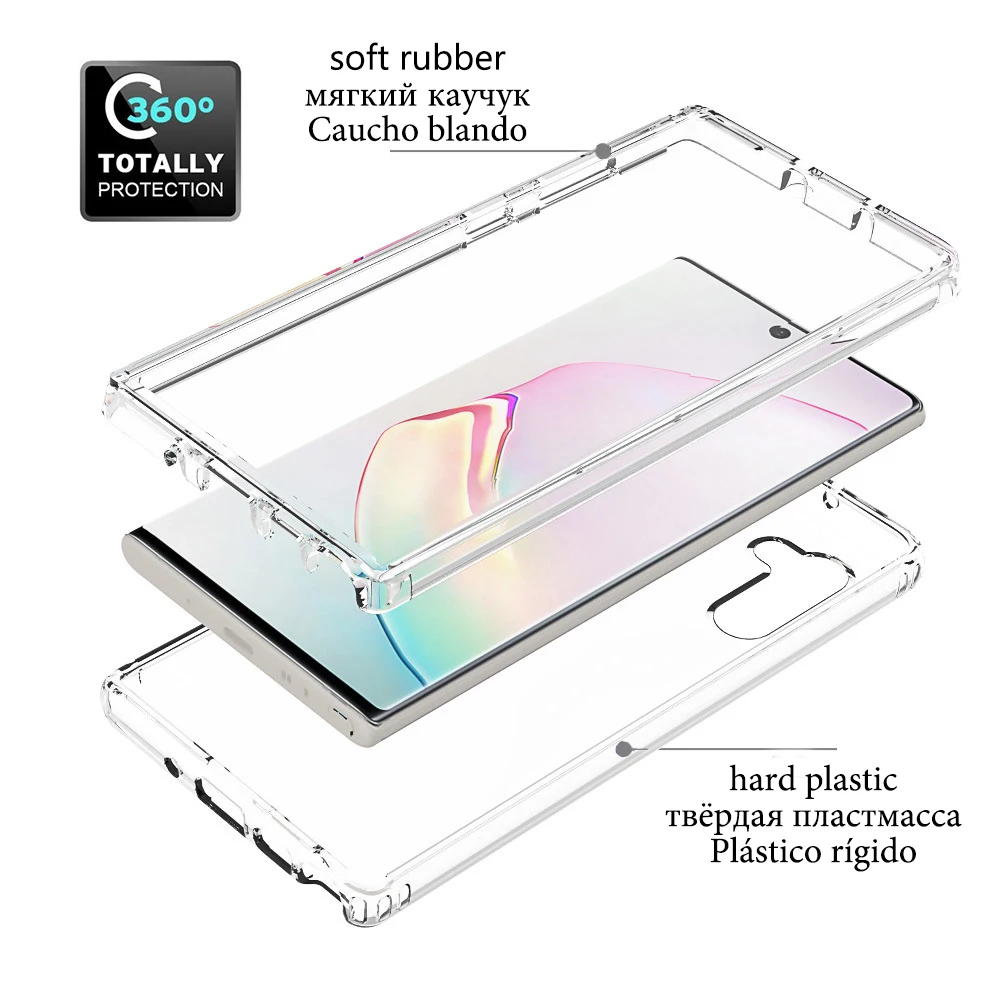 phone case for samsung galaxy note10 s21 s9 plus ultra s10 s20 fe case 360 protection full body cover note 8 9 10 20 pro clear free global shipping