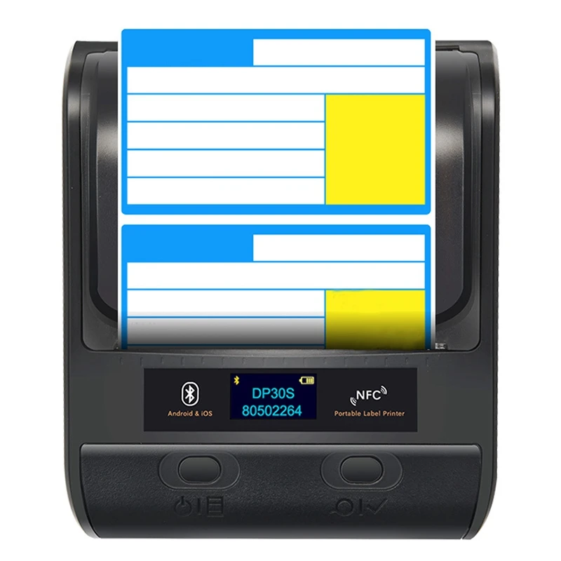 80 мм Термопринтер для этикеток Bluetooth принтер смарт штрих кодов или QR Android и