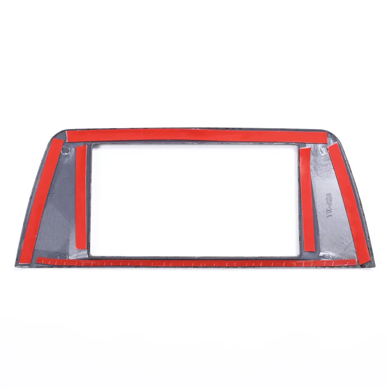 

Carbon fiber Style ABS Chrome Center Central Navigation Panel Frame Cover Trim Sticker For BMW X1 F48 2016 2017 Car Accessories