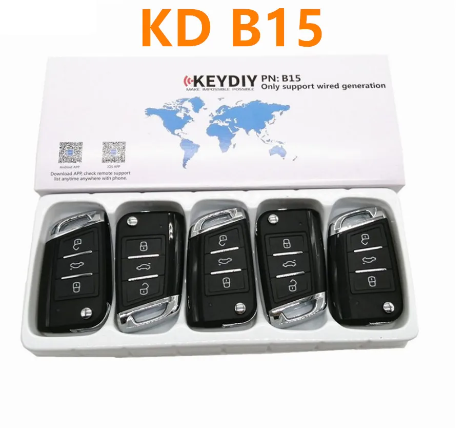 Универсальный дистанционный ключ с 3 кнопками для keydiy B15 KD300 и KD900 производства