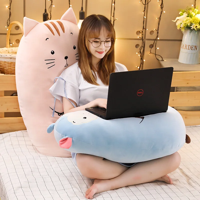 NEW Plush Toy Animal Kawaii Room Decor Dinosaur Lion Fat Pig Soft Big Pillow Buddy Stuffed Cushion Valentine's Gift For Kids Gir | Игрушки