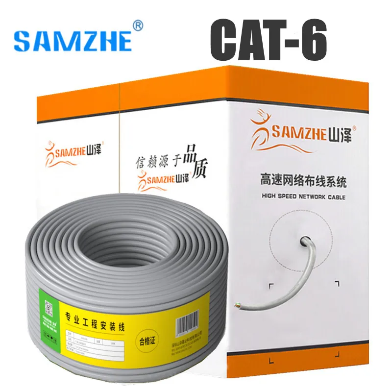 

25m 50m 100m Cat6 Engineering Networking Cable UTP Internet Lan Cable Cat 6 Ethernet Cable