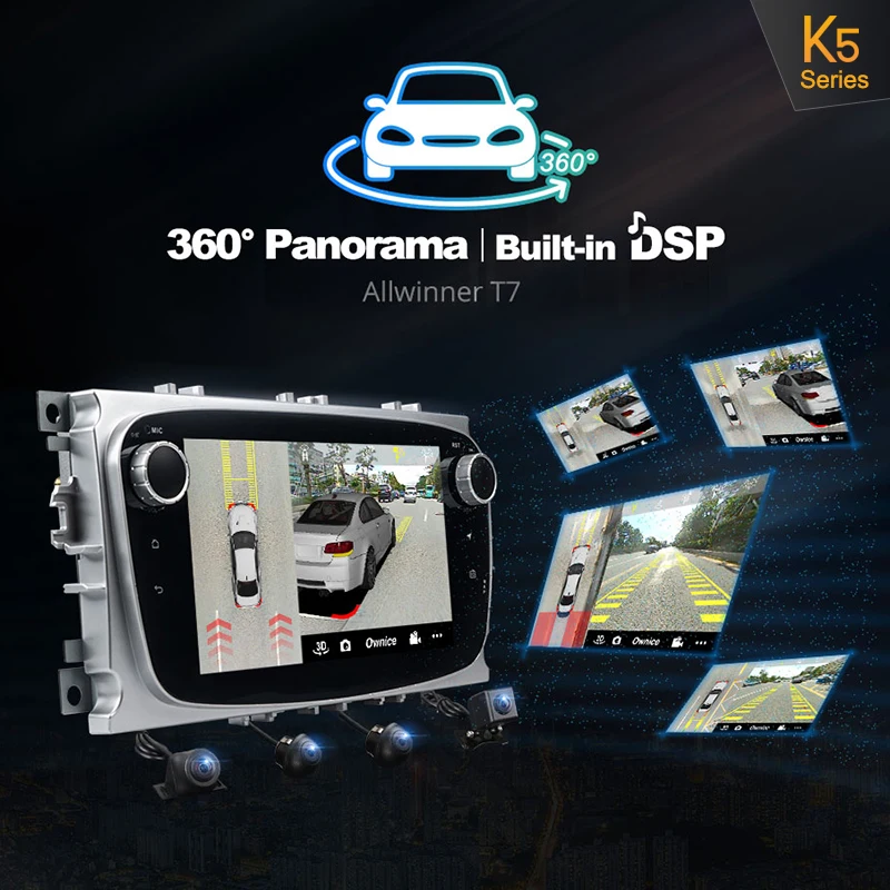 Ownice K1 Автомобильный мультимедийный плеер Android gps 2 Din dvd автомобиля для FORD/Focus/S