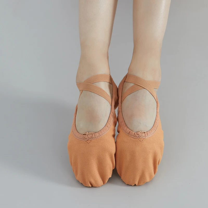 Sansha/Балетки для взрослых парусиновые балетки с раздельной подошвой женщин и