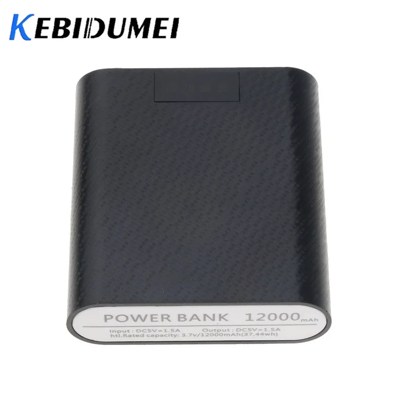 Kebidumei 5 В USB 4*18650 аккумулятор корпус DIY мобильный телефон зарядное устройство экран