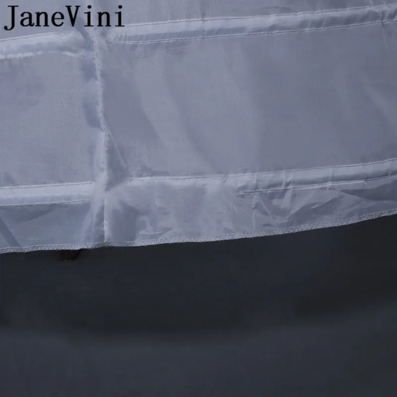 JaneVini 6 обруч Нижняя юбка для свадебного платья бальное платье белый регулируемый пояс свадебный кринолин Женские аксессуары