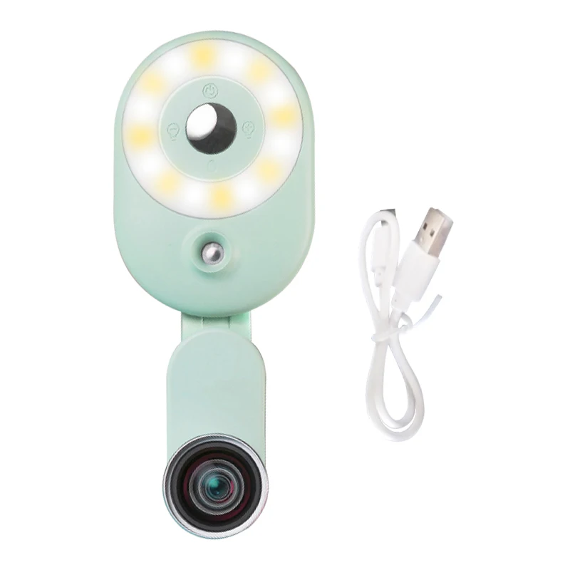 

Wide-Angle Lens Live Meeting Fill Light for Mobile Phone Camera Portable Clip-on Lamp Night Selfie Fill Light