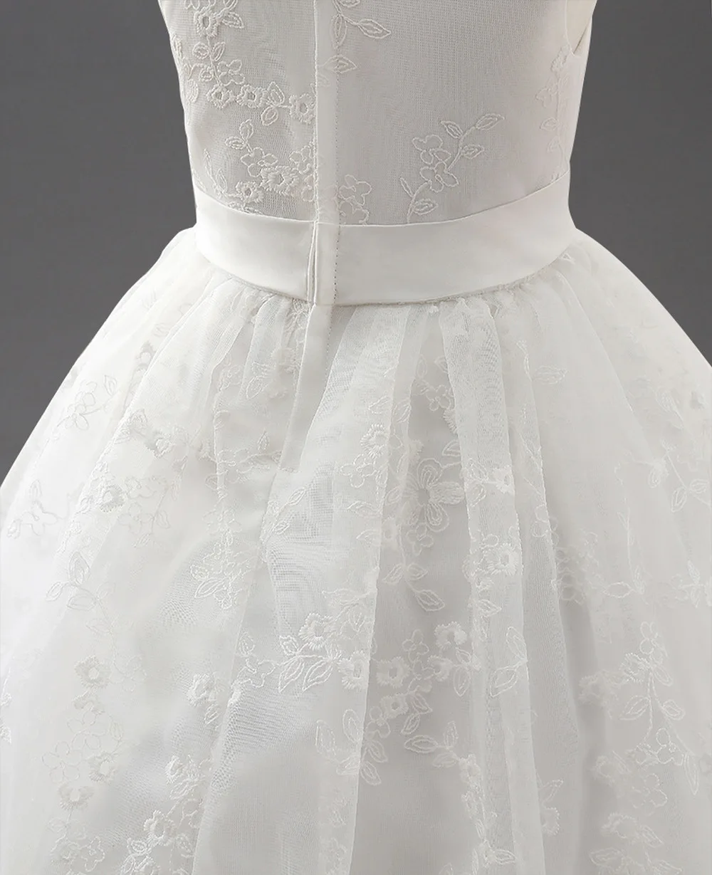 

Girl Lace Evening Wear Dresses Gowns for Wedding 2021 Party Prom Pageant Little Girl Holy Communion Dresses