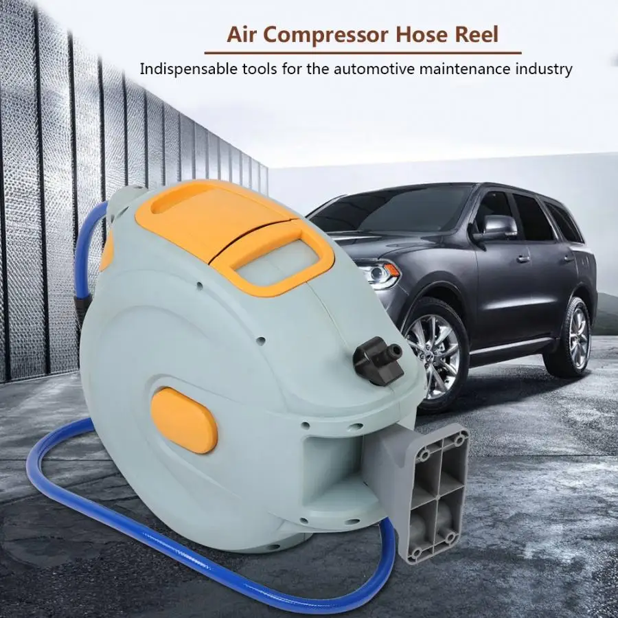 Новый 15 м выдвижной пластиковый воздушный компрессор шланг катушка с 1/4NPT 18