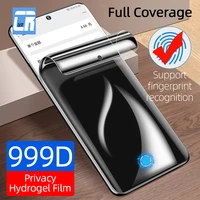 999d privacy full curved hydrogel film for samsung galaxy s20 s21 ultra screen protector samsung note 10 9 8 s10 s9 s8 plus film