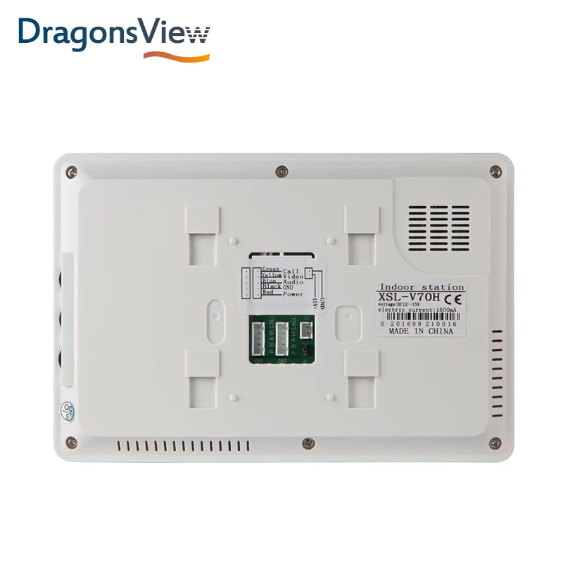 DragonsView видео-дверной звонок Домофон Системы 7 дюймов 1000 ТВЛ видео-телефон двери