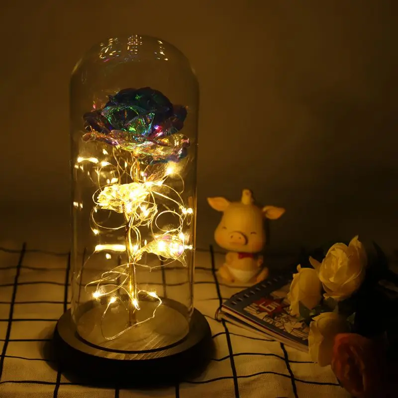 Прямая поставка Красавица и чудовище вечная роза свадебное украшение