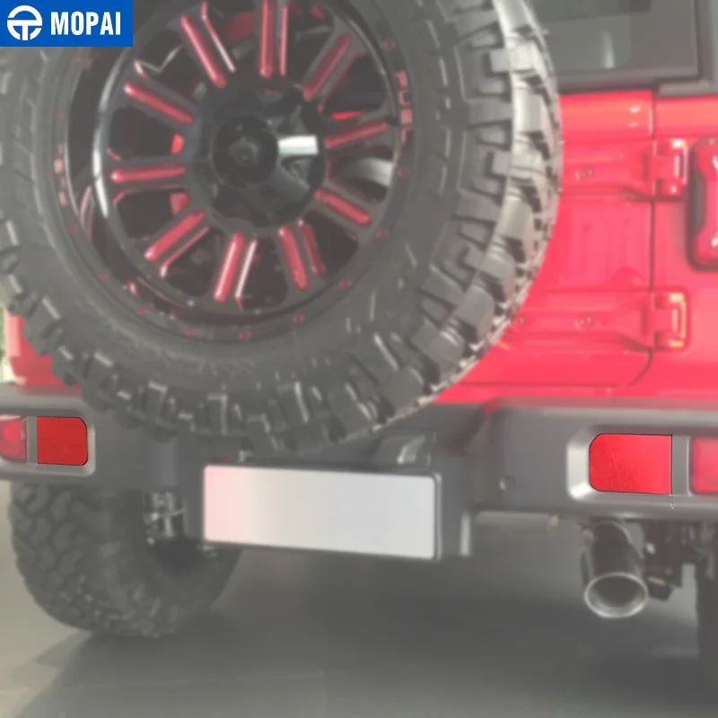 Декоративная накладка на задний бампер автомобиля MOPAI наклейки для Jeep Wrangler JL 2018 Up