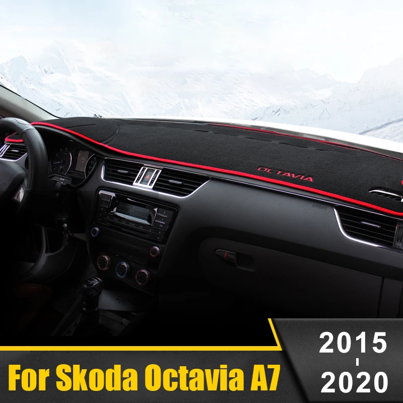 Для Skoda Octavia 3 A7 MK3 5E 2015 2017 2018 2019 2020 крышка приборной панели автомобиля Pad инструмент