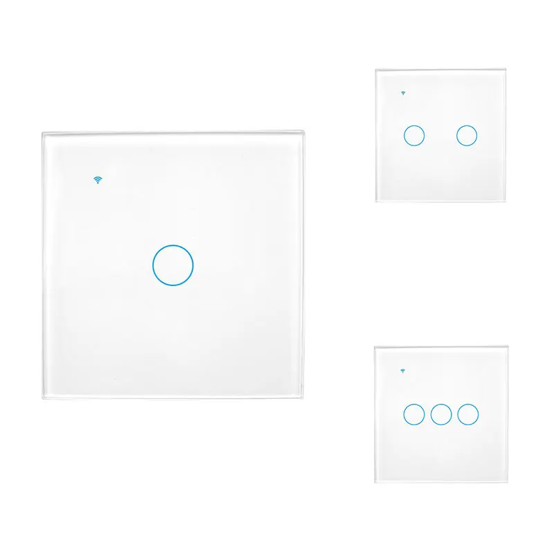 

Smart Home Wifi RF Remote Control Wall Light Switch Panel Wall Contact Light Switch For UK EU Plug Relay Controller