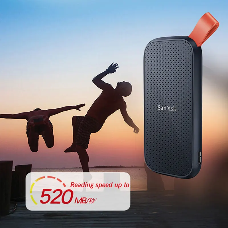 Оригинальный внешний твердотельный накопитель SanDisk SSD 1 ТБ USB 3 USB-C 480 ГБ 520 м/с