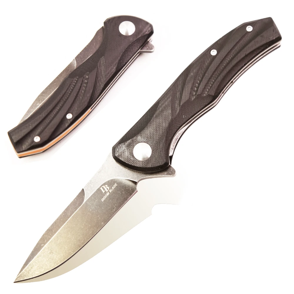 12 шт./лот G10 ручка 100% D2 материал лезвие складной нож острый и прочный походный