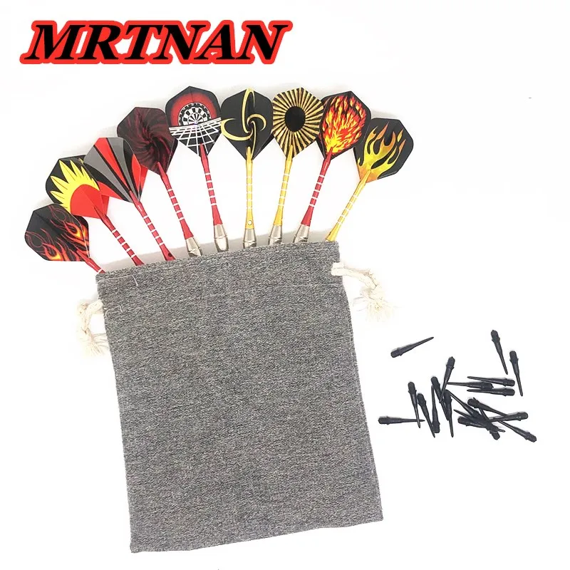 

High-quality 9 pieces/set of 18g darts set Hot sale indoor competitive throwing darts with dart storage bag and 20 dart heads