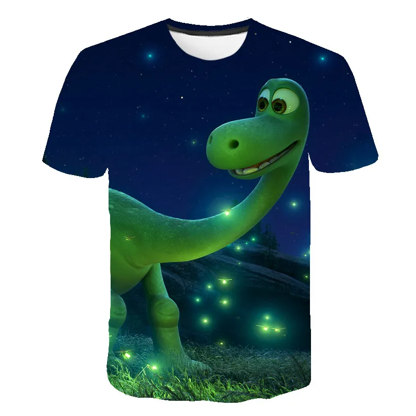 

The Boys 3D Dinosaur T Shirt Children's Short Sleeves Cartoon Tshirt Dinosaur Kids Girl Toddler Summer T-Shirt Clothes 4-14 Year