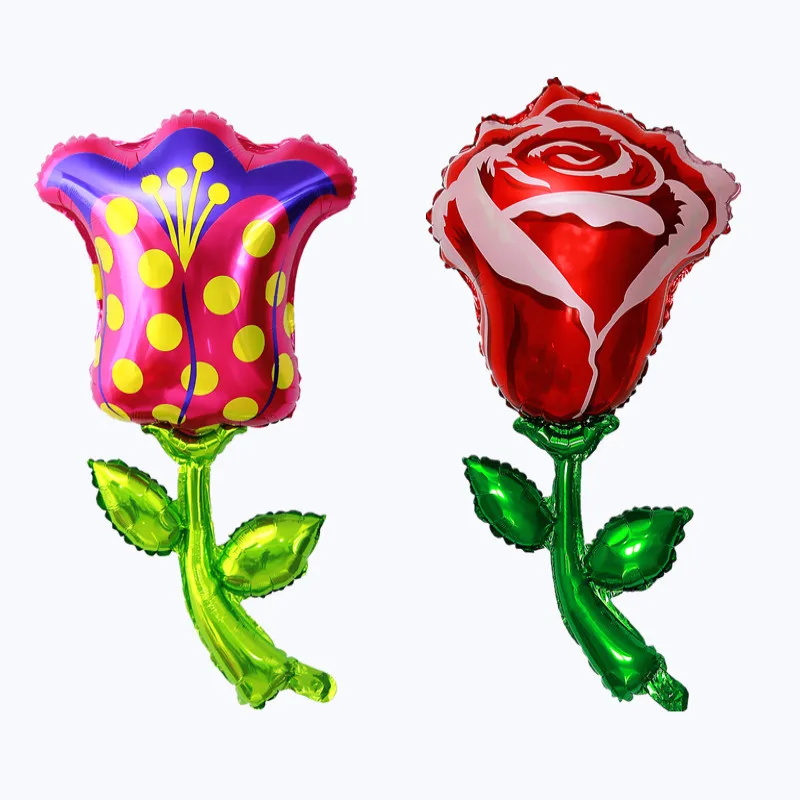 

Valentine's Day Decoration Aluminum Foil Balloon Rose Flower Tulip Sunflower Birthday Party Wedding Romantic Party Confession