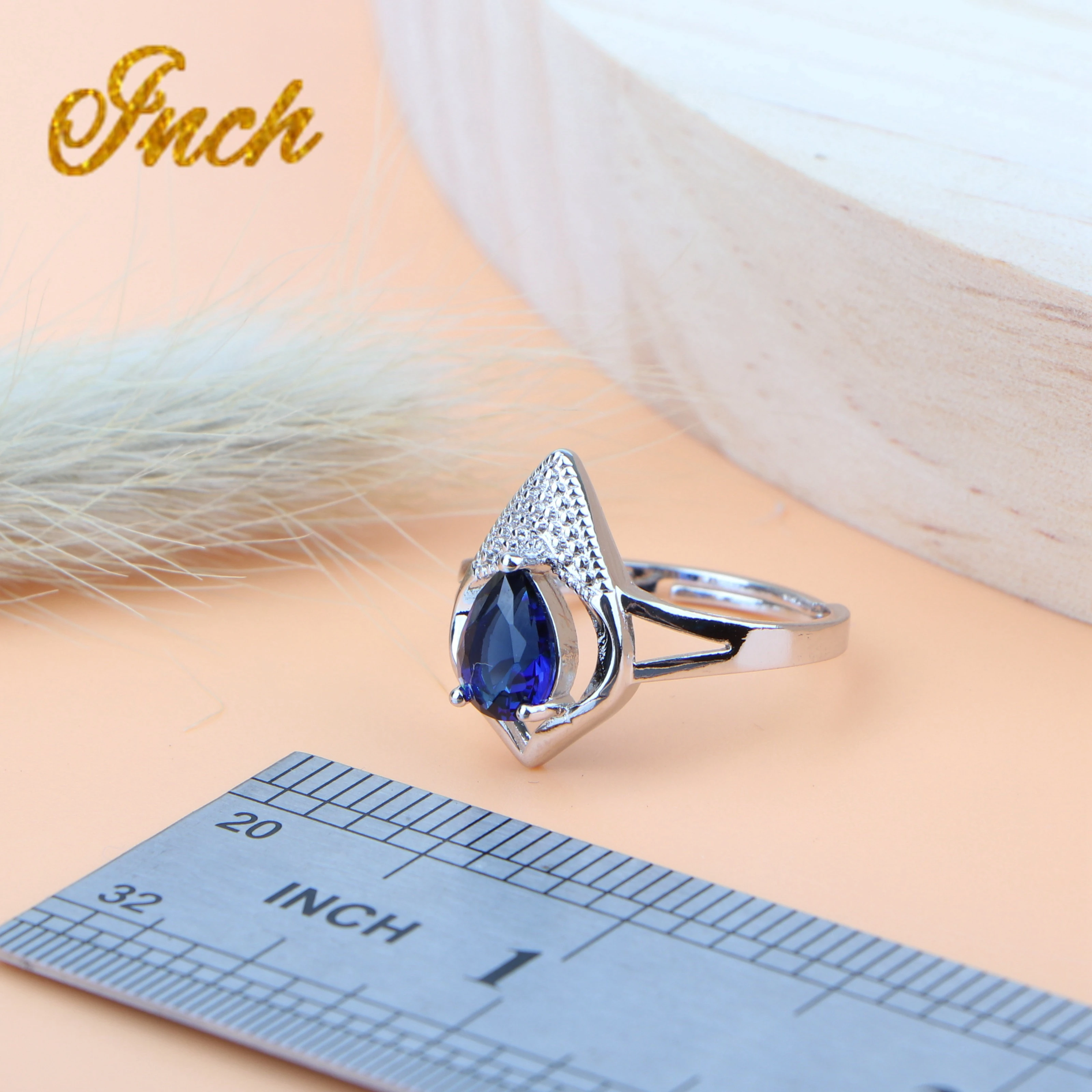 Женский свадебный комплект ювелирных изделий из стерлингового серебра 925 пробы