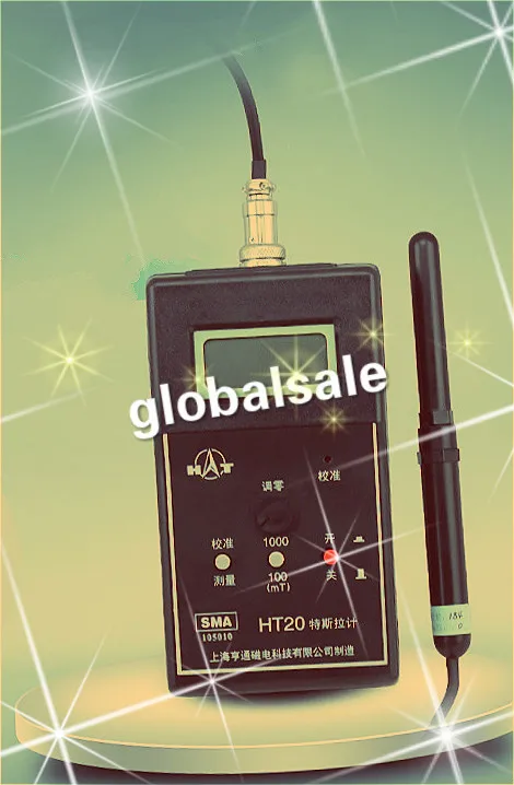 Бесплатная доставка HT20 Tesla/ gauss/цифровой магнитный флюс Измеритель постоянного