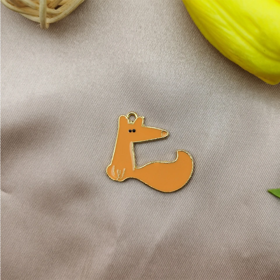 

10PCS Cute Cartoon Little Prince Fox Rose Keychain DIY Handmade Accessories for Jewlery Making Craft Earing Necklace Wholesale