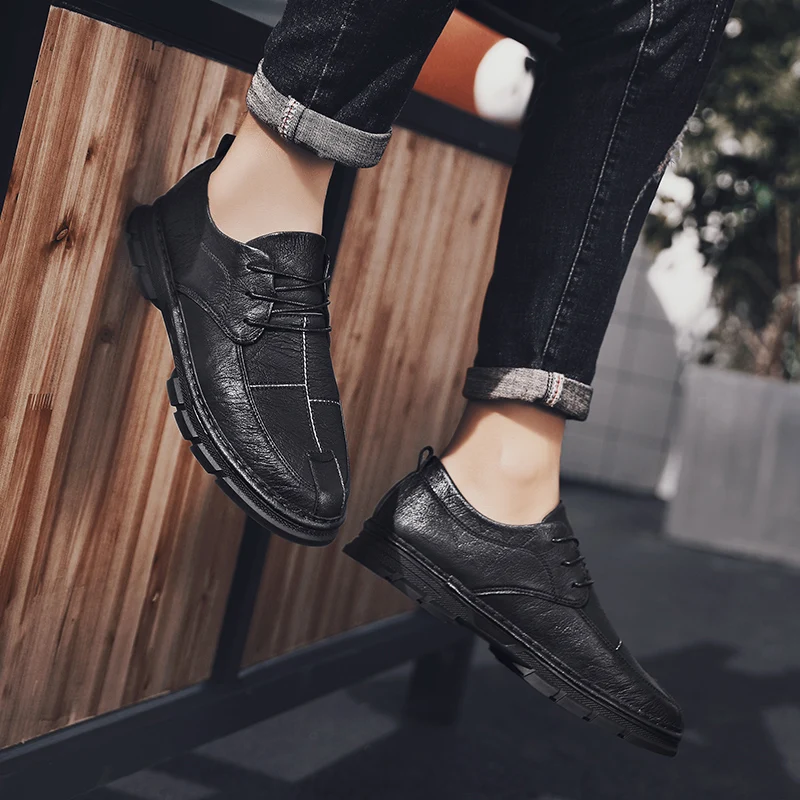 Мужская обувь Роскошные туфли-оксфорды из натуральной кожи Дизайнерская