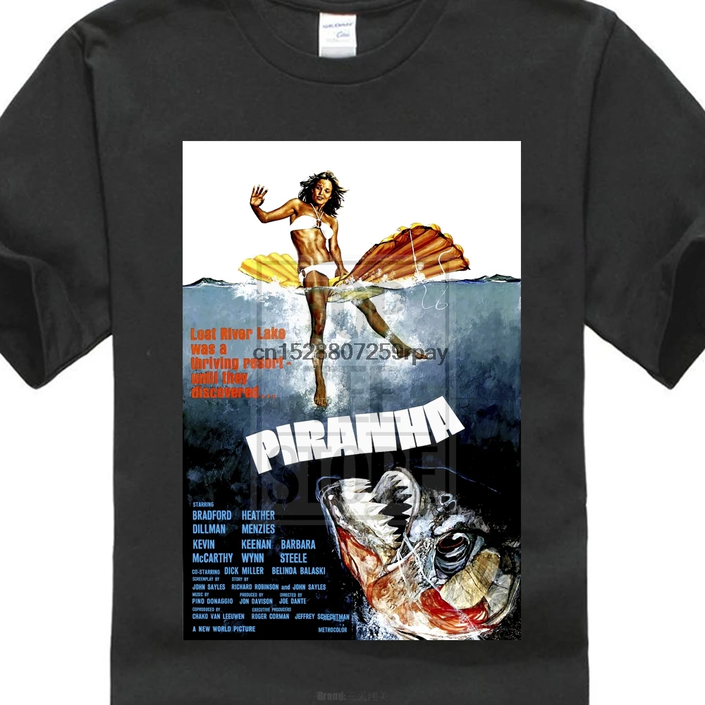 

Piranha Cool Vintage 70 Movie Poster T Shirt