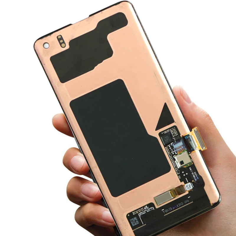 Новый оригинальный ЖК-дисплей с рамкой для SAMSUNG Galaxy S10 G9730 + Plus G9750 дигитайзер