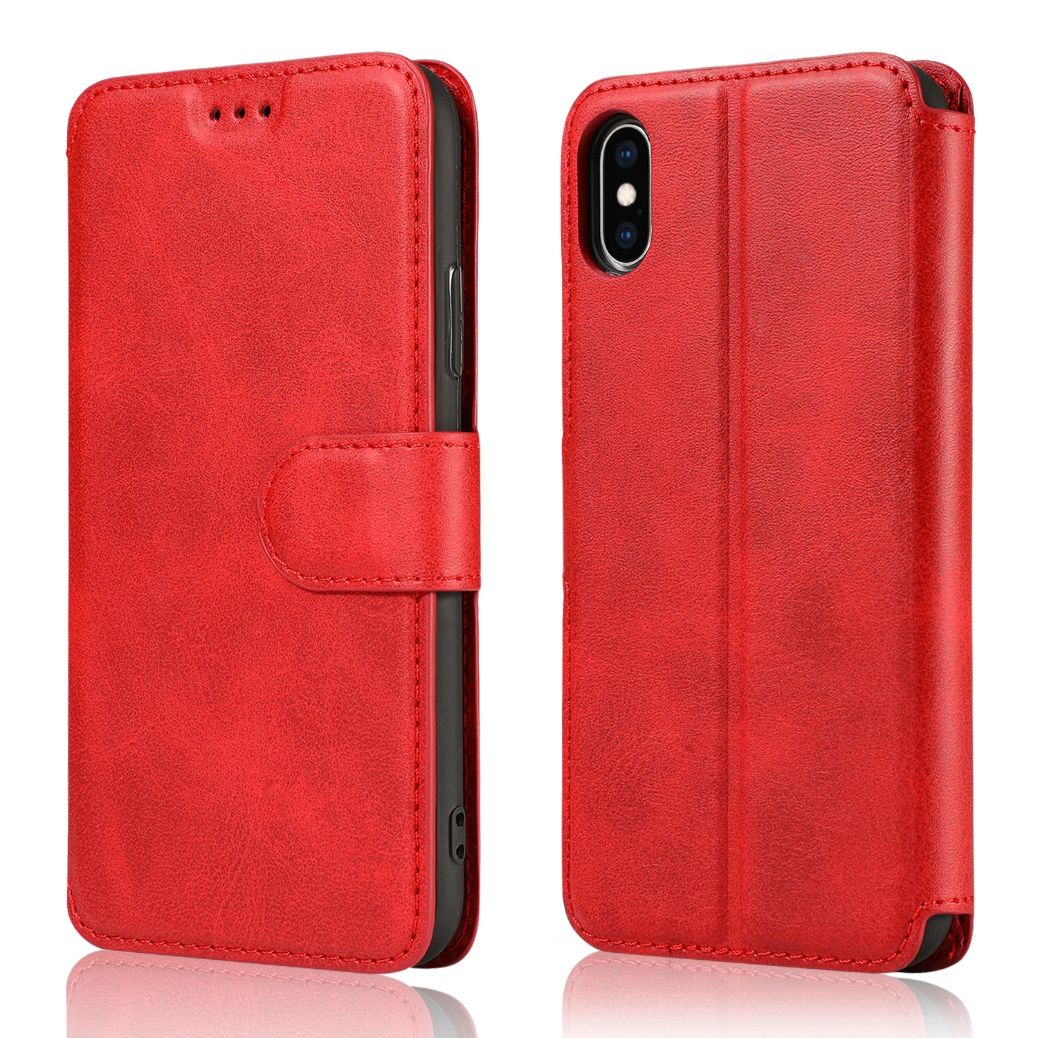 Для iPhone XR XS MAX 8 Plus 7Plus 8 7 6Plus 6S 6 5s 5 Чехол Флип кошелек ТПУ кожа мягкий чехол