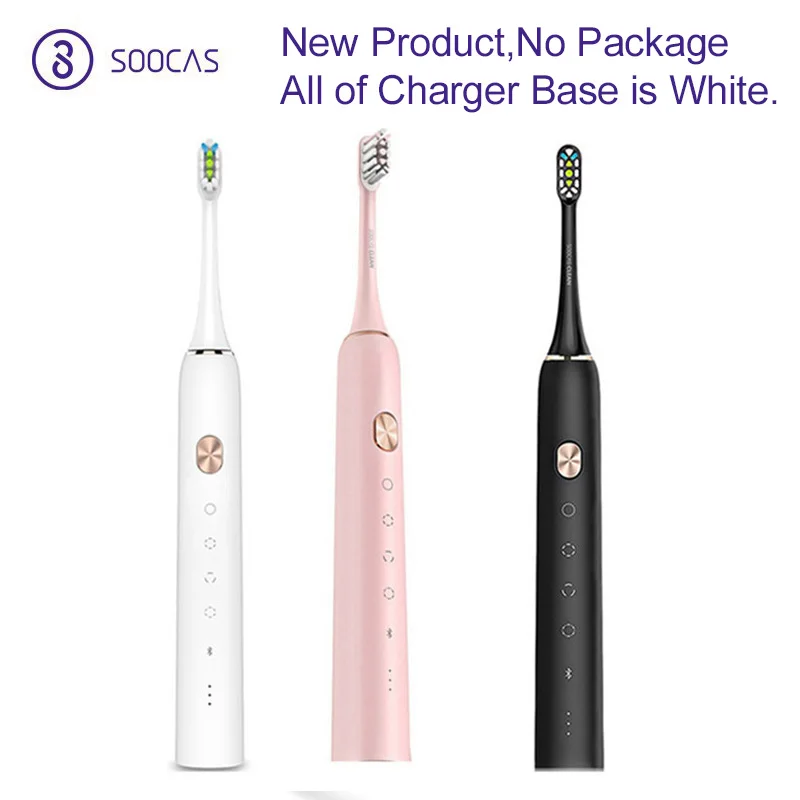 SOOCAS X3 звуковая электрическая зубная щетка для Xiaomi Mijia Ultra sonic Автоматическая обновленная заряжаемая Поддержка Водонепроницаемая IPX7 для взрослых
