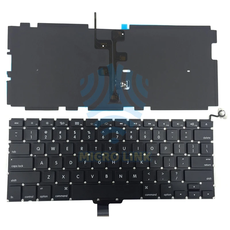 Новая клавиатура для Macbook Pro 13 &quotA1278 US + Подсветка с подсветкой 2009 2010 2011 2012 лет A1278