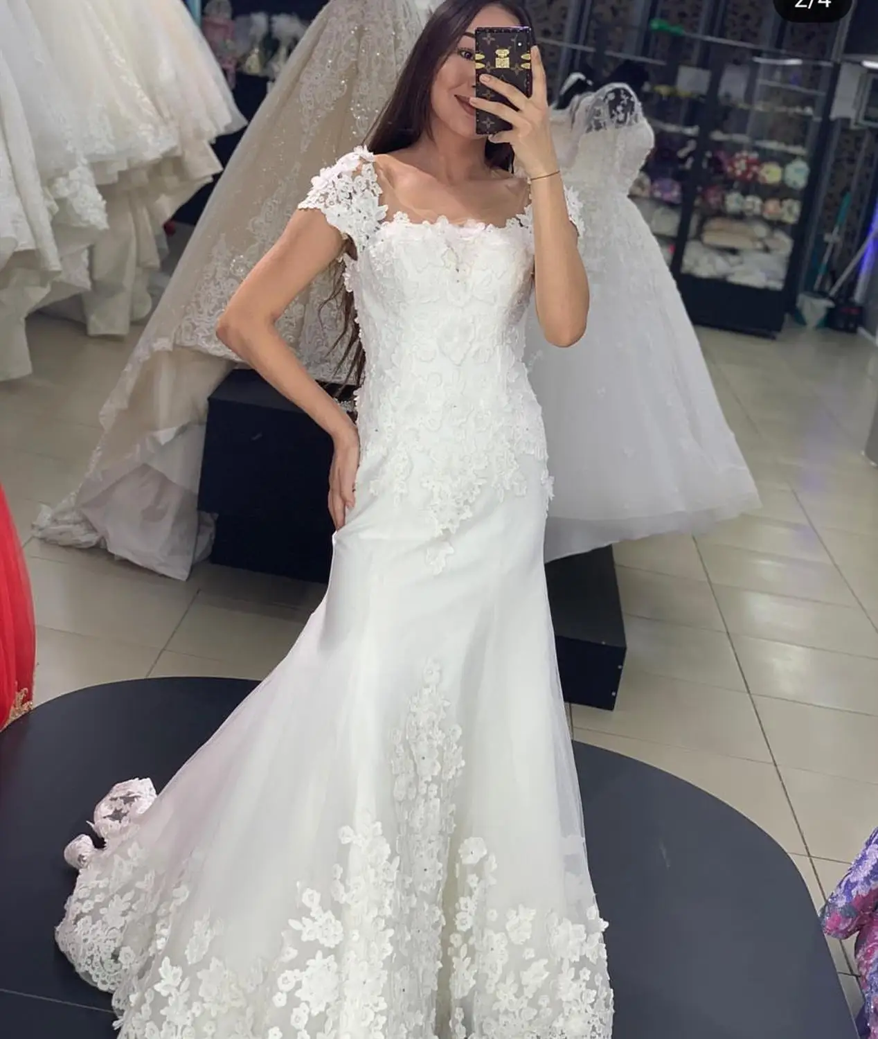 2020 свадебное платье Русалка Длина до пола Свадебные платья с цветами vestido de casamento