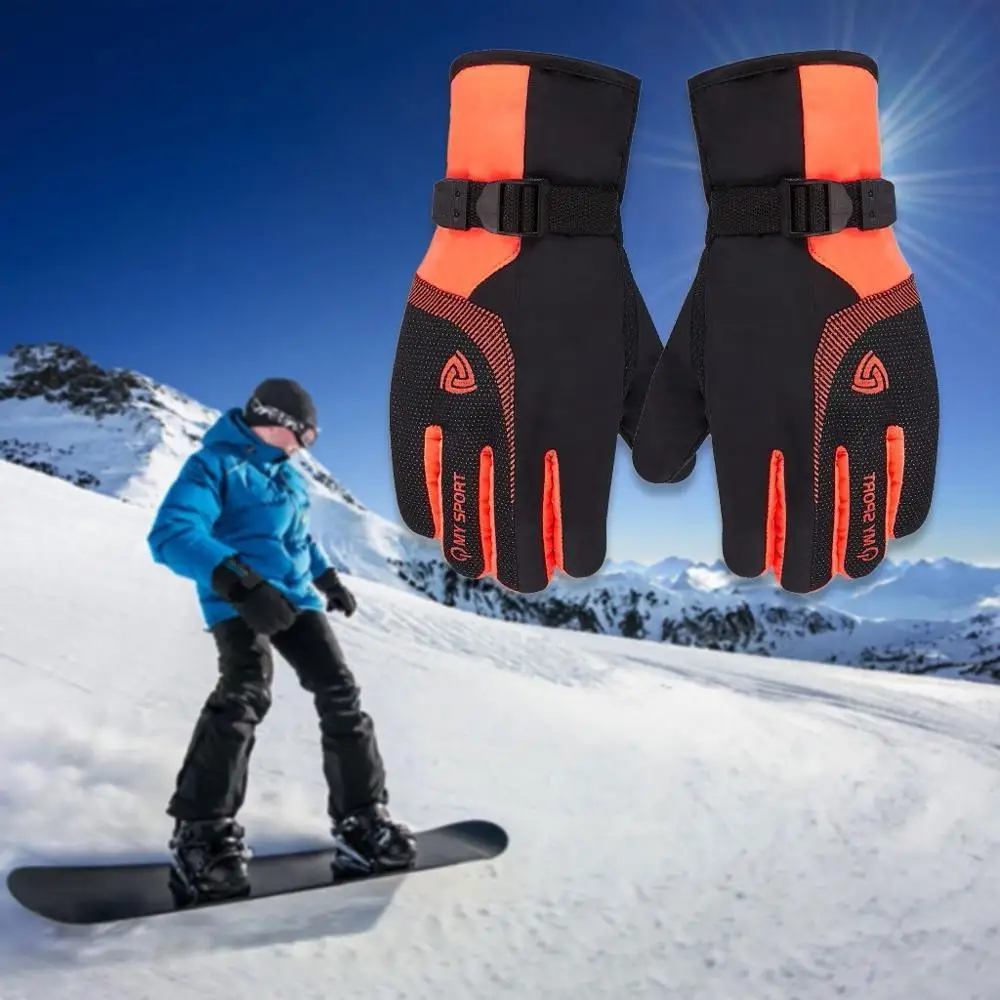 Зимние лыжный с подогревом перчатки мужские зимние противоскользящие уличные