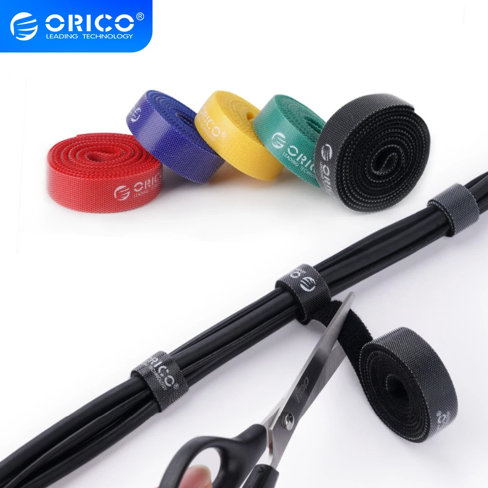 ORICO 5 шт. Velcro кабель намотки провода Органайзер наушники мышь Шнур Метка кабеля