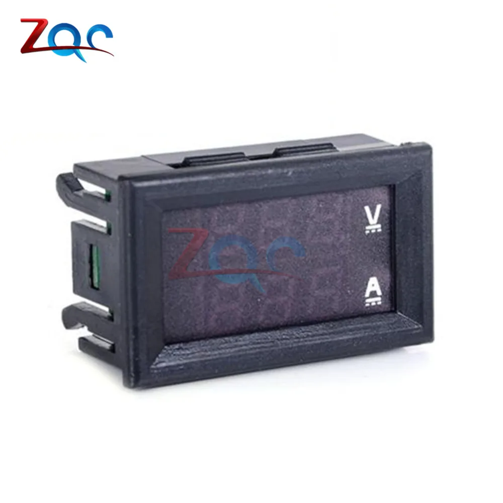 Двойной цифровой вольтметр амперметр 0 28 дюйма 100 в 10 а с панелью для