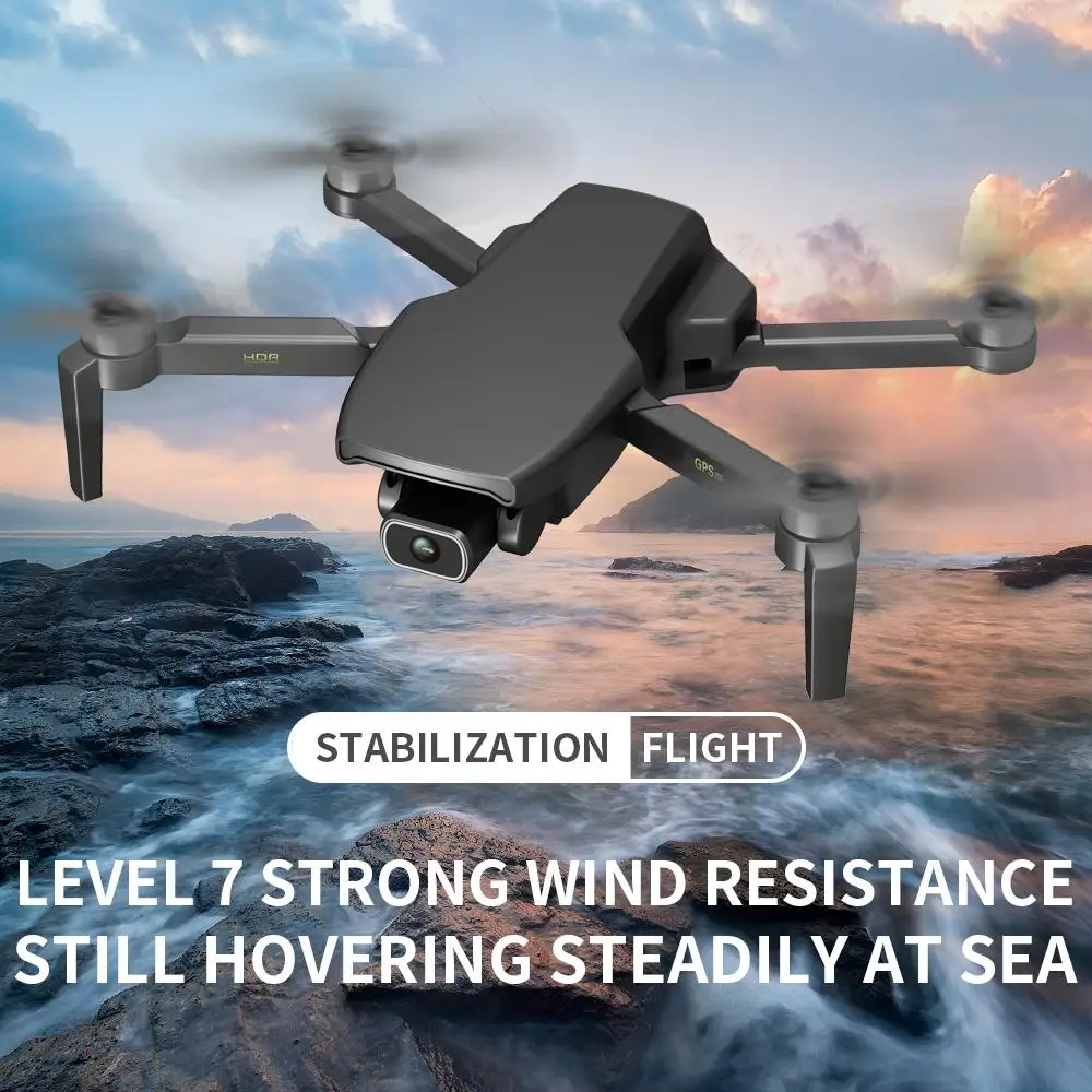 

GPS Дрон L108 с 4K ESC и ХД двойная Камера 5G Wi-Fi FPV GPS потока следите за Квадрокоптер с дистанционным управлением с бесщеточным двигателем складной ...