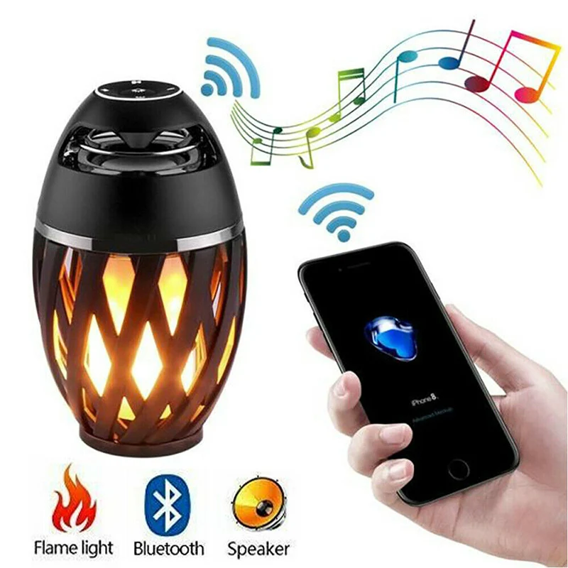 Светодиодный ная атмосферная лампа с Bluetooth динамиком переносной беспроводной