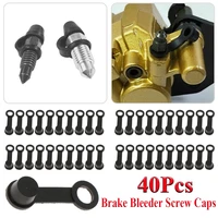 40pcs brake caliper bleeder screw cap pump dust 8mm rubber dust cover dustproof auto replacement parts for car motorcycle