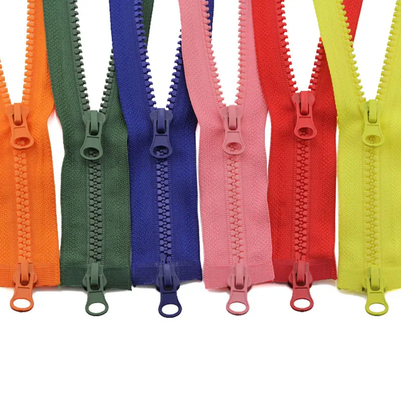 

5# Resin Zippers Open-end Tail Double Side Long Zips Locks For Sewing Garment Repairs Accessories Tailor Handmake Supplies@#E02