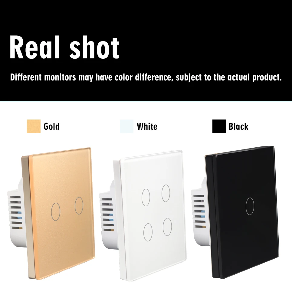 (Без необходимости нейтральной линии) настенный сенсорный светильник