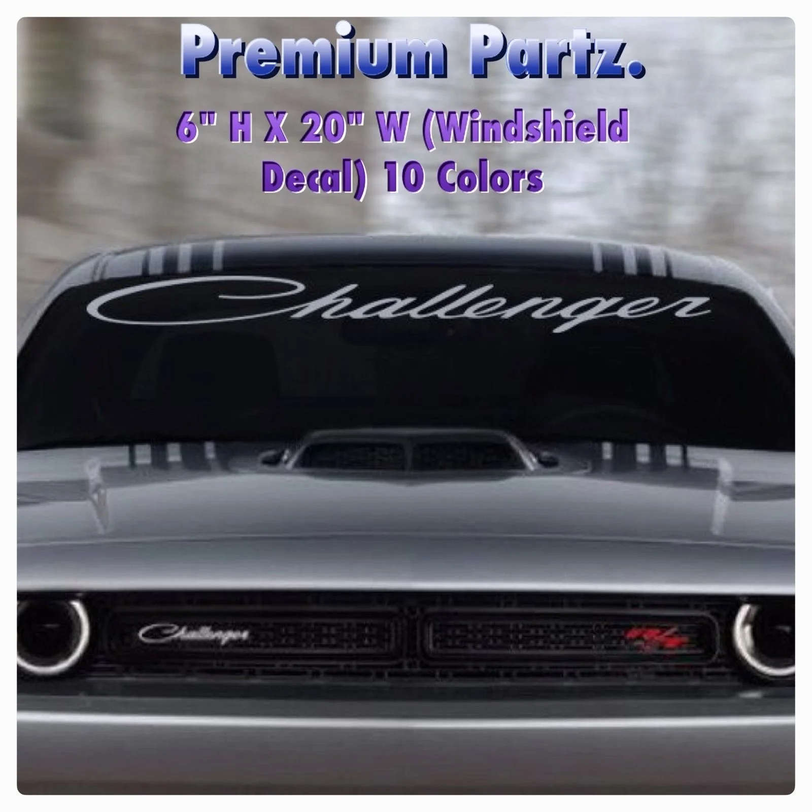 1 шт. декоративная наклейка на лобовое стекло для 36 дюймов Dodge Mopar Challenger 10 цветов |