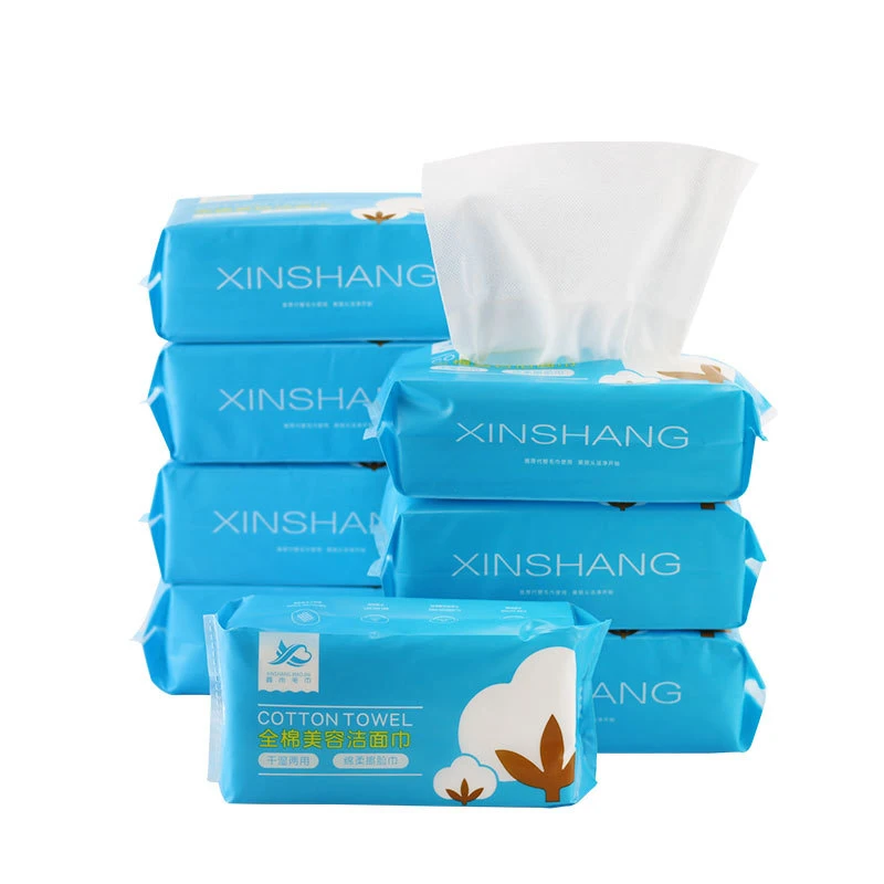 Одноразовое полотенце для мытья из хлопка очищения салона красоты съемное