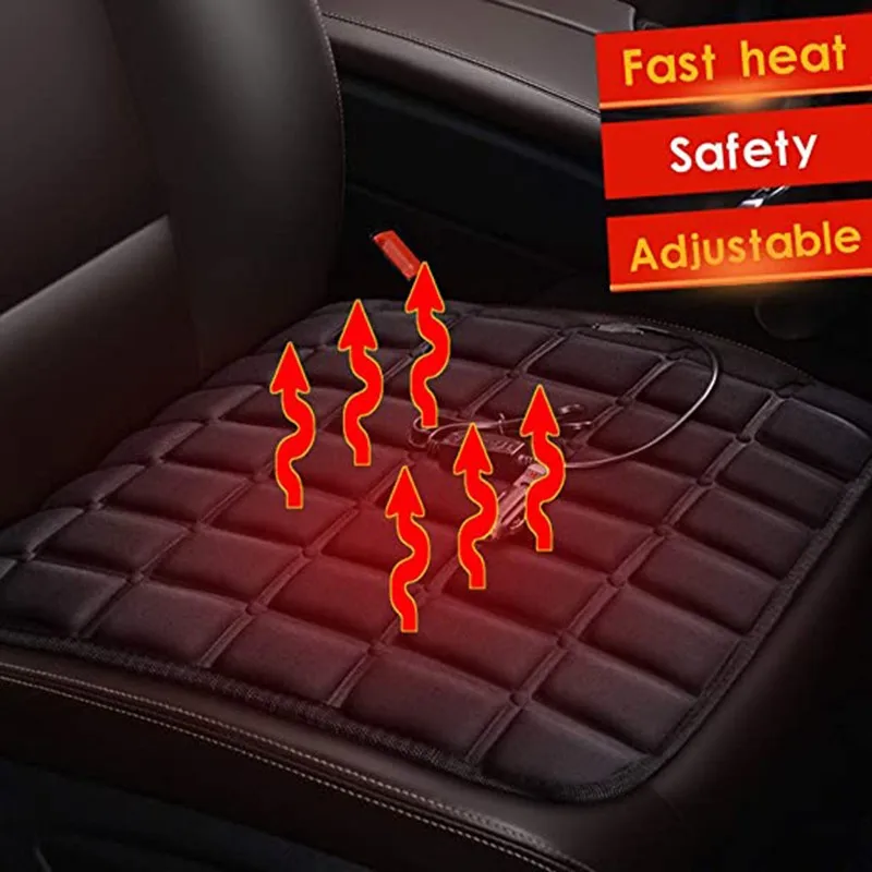 

Universal Winter USB Grid Car Heated Cushion Heated Seat Covers Adjustable Auto Heating Hot Pad Cushion (Without Backrest)